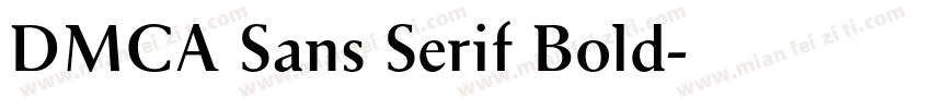 DMCA Sans Serif Bold字体转换